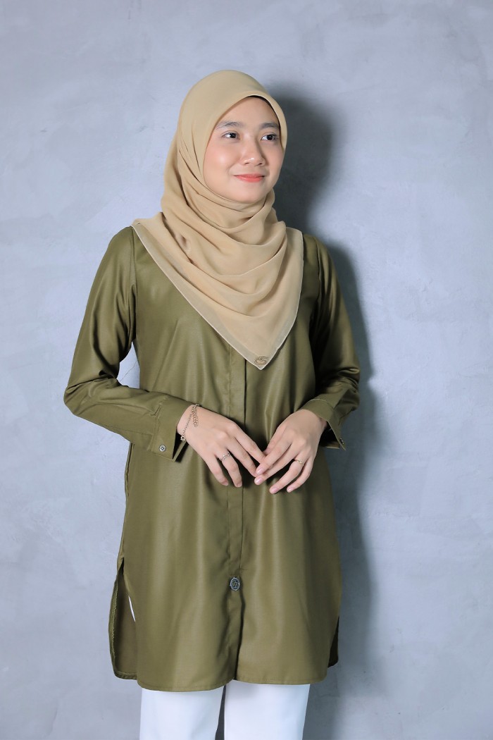 Aileen Blouse - Olive Green